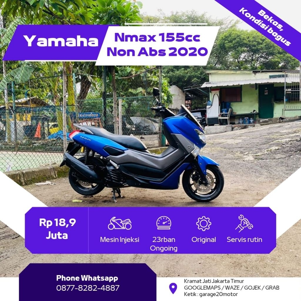 yamaha Nmax 155cc non abs bluecore fi 2020