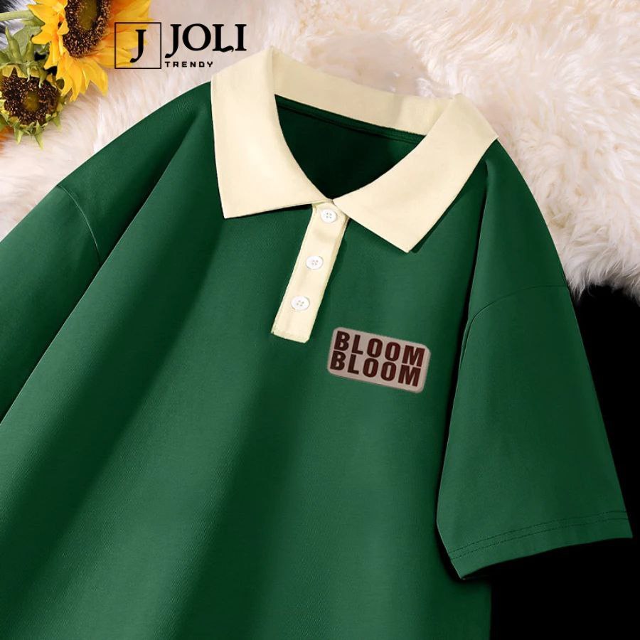 Outfit.Qu T-SHIRT/KAOS POLO BLOOM Turtle Neck Short Sleeve Pria Kaos Korea Kerah Tinggi Unisex Turtl