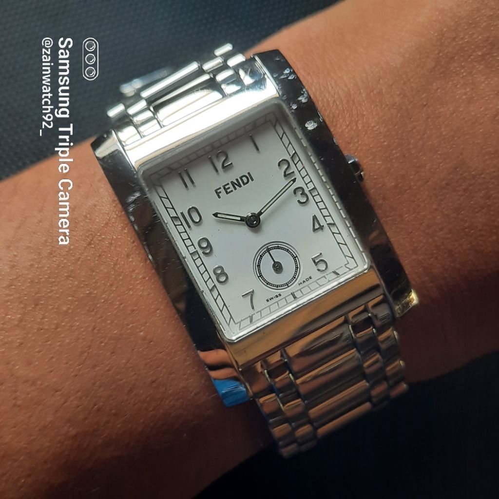 FENDI 7000G TANK MILITARY SUB SECOND SWISS MADE DIAL WHITE ORIGINAL