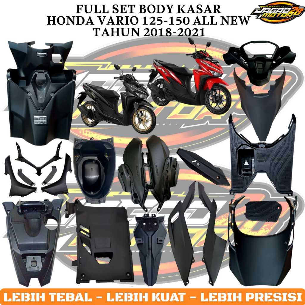 Paket Bodi Body Kasar Vario 125 150 Led New 2018-2022 K59J ( GEN 1 ) | COVER BODY KASAR HONDA VARIO 