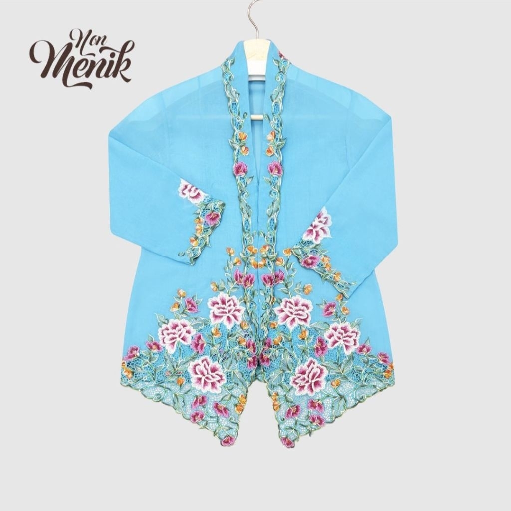SS KEBAYA BUNGA2 SKY BLUE PREMIUM