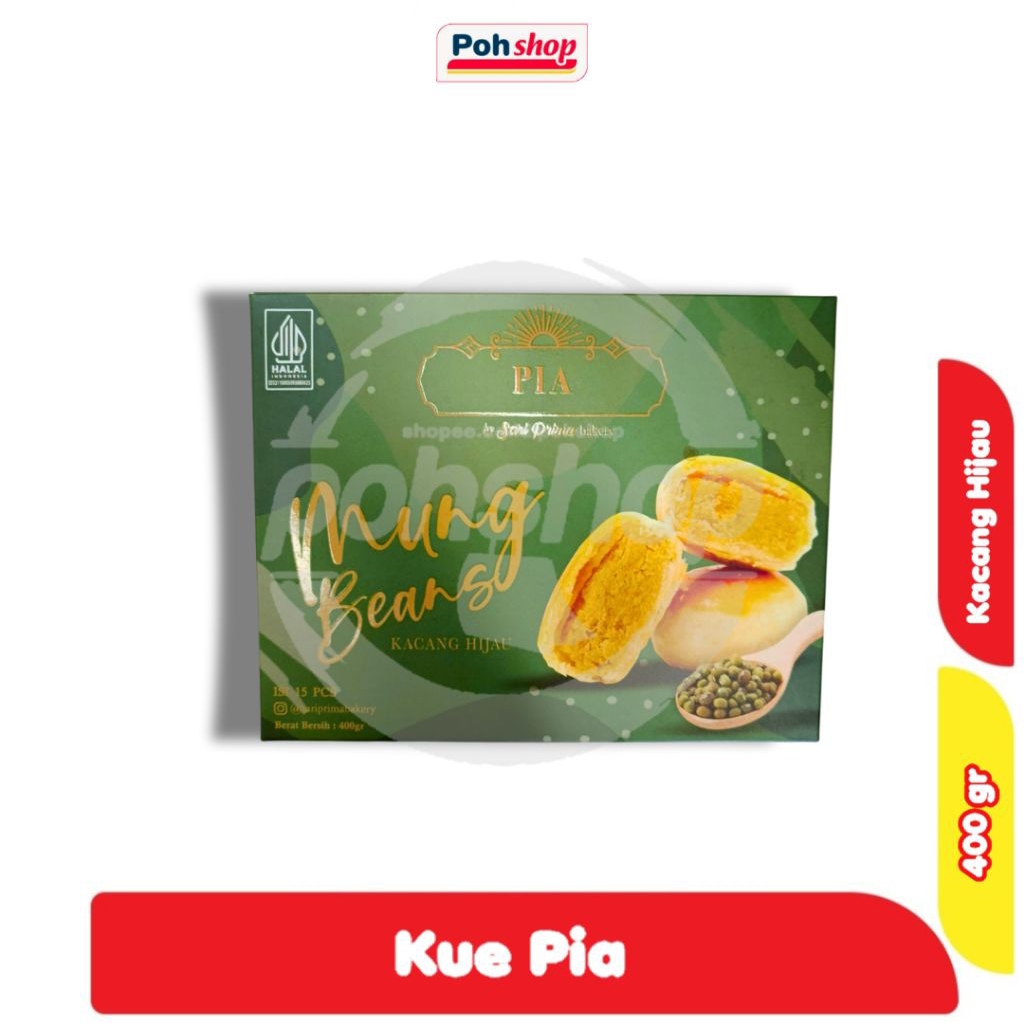 Kue Pia Rasa Kacang Hijau by Sari Prima Bakery 400gr
