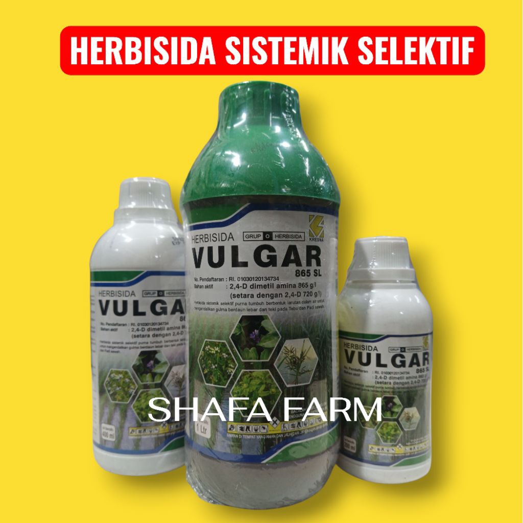 Vulgar 865SL - Herbisida Sistemik Racun Rumput Liar Dimetil Amino Untuk Campuran Glifosat
