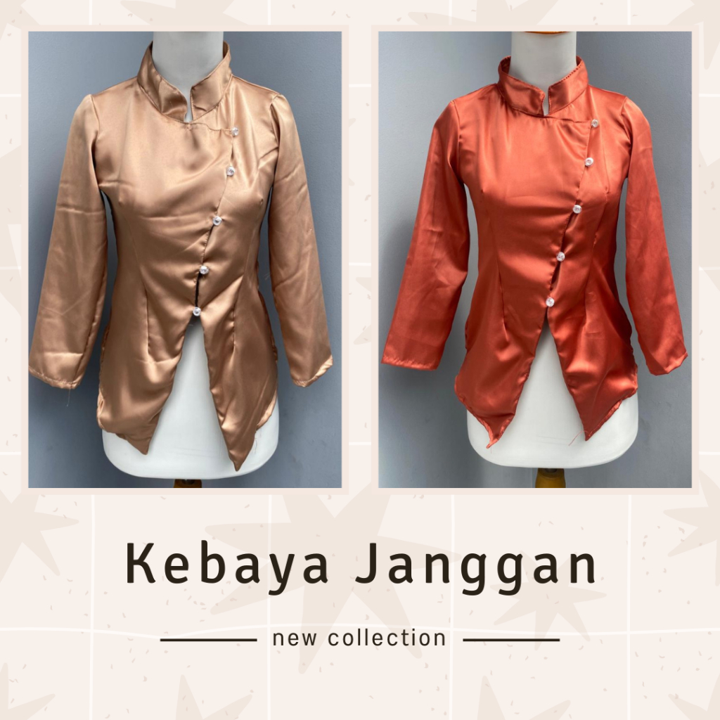Kebaya Janggan Velvet Kualitas Premium Kebaya Wanita Kartini Jawa Wisuda Kebaya Modern Bahan Satin