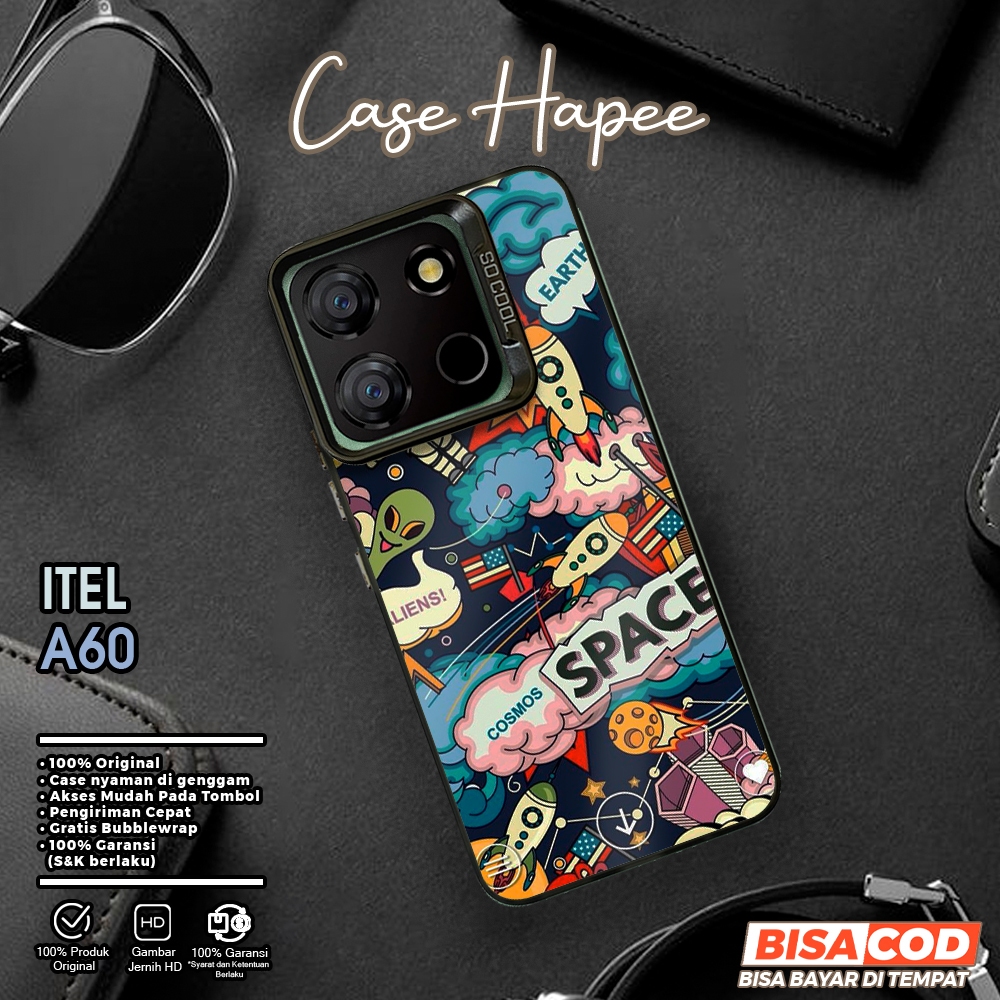 Case Itel A60 Casehapee [AST2] Case So Cool Premium Matte Softcase IMD Hybrid Hologram Glossy