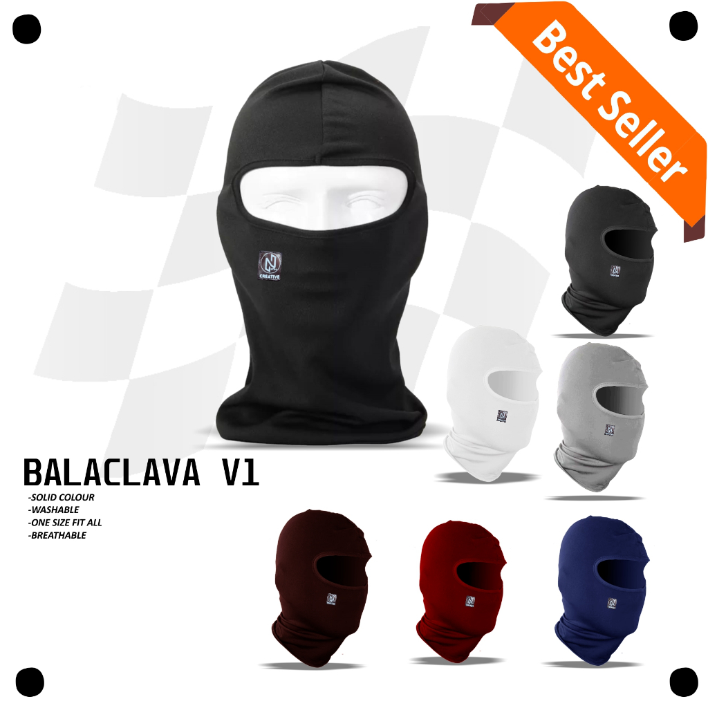 Balaclava Facemask Fullface Masker Ninja Helm Bahan Berkualitas