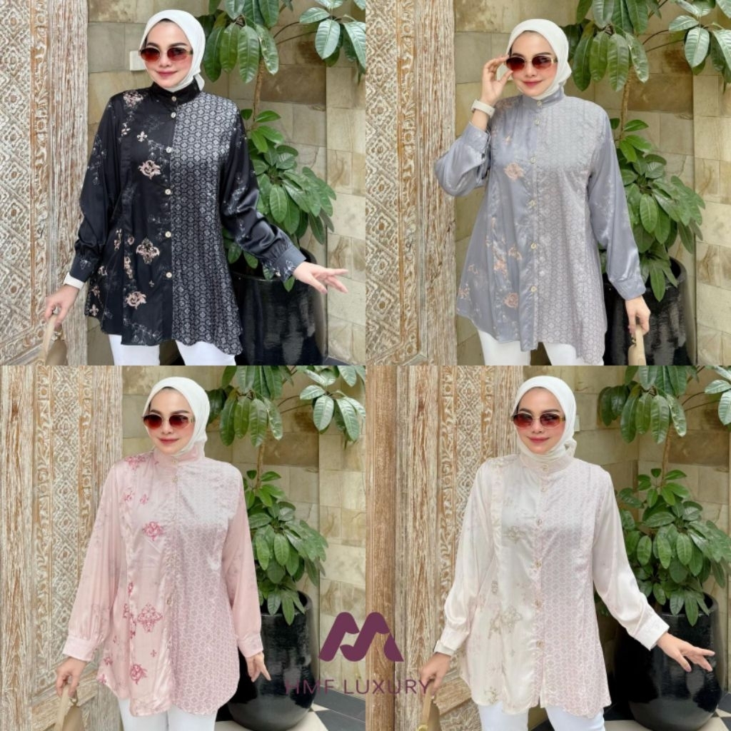 Sabia tunik silk by HMF Luxury
