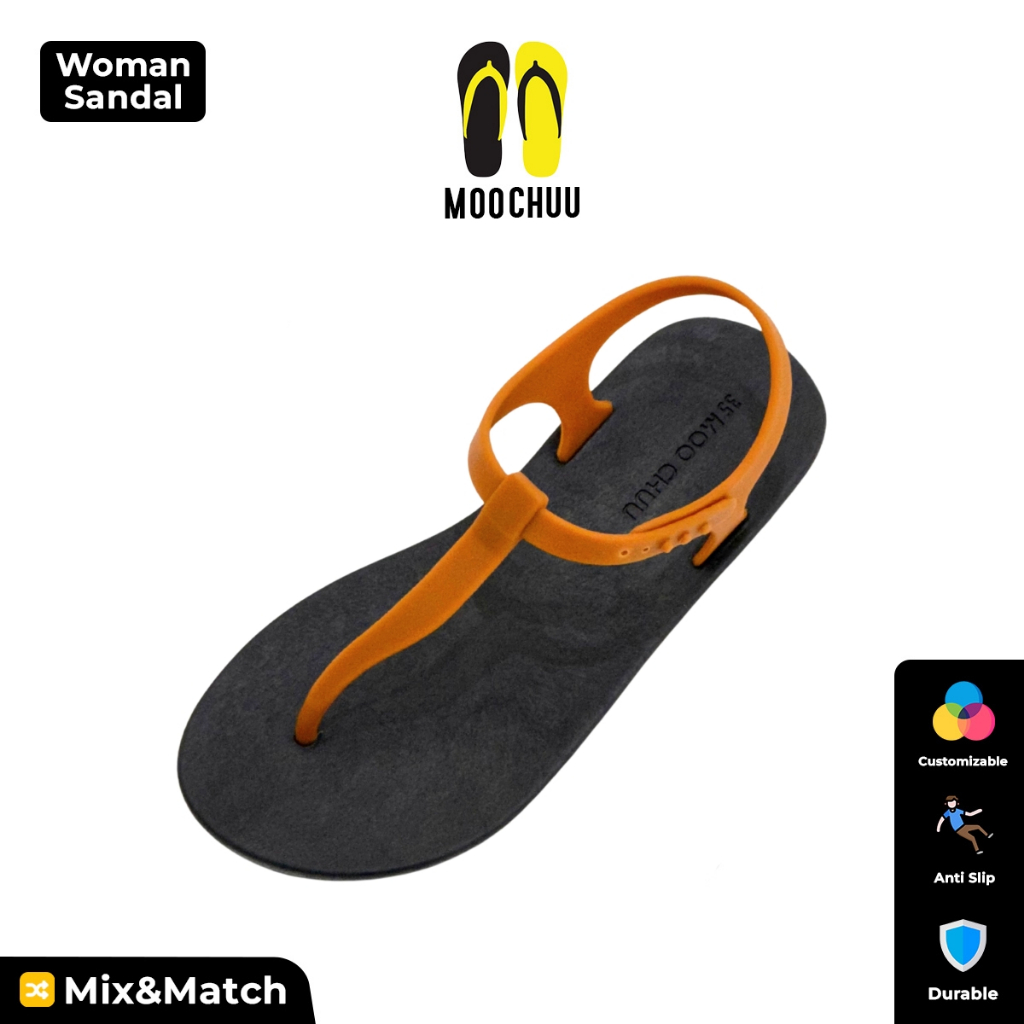 Moo Chuu Sandal Custom MC04 – Pilih Warna Tapak & Tali Sendiri