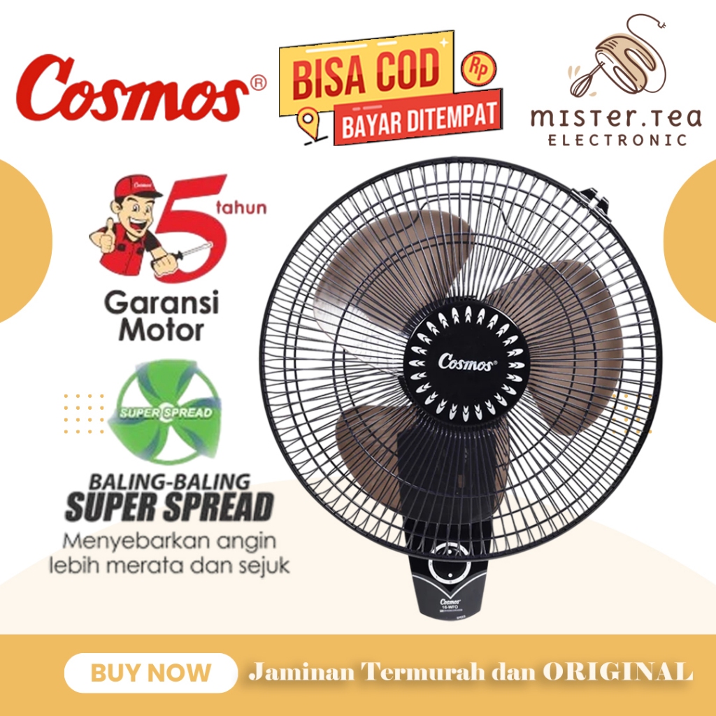 [COD READY] COSMOS WALL FAN / KIPAS ANGIN DINDING 16WFO / 16 WFO / 16-WFO (16 INCH) GARANSI RESMI
