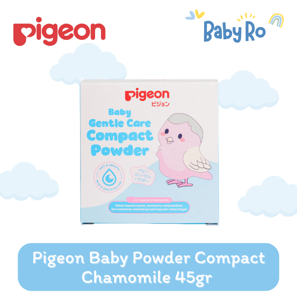 Bedak Padat Bayi | Bedak Pigeon Padat Bayi | Bedak Padat Pigeon | PIGEON Baby Powder Compact 45gr