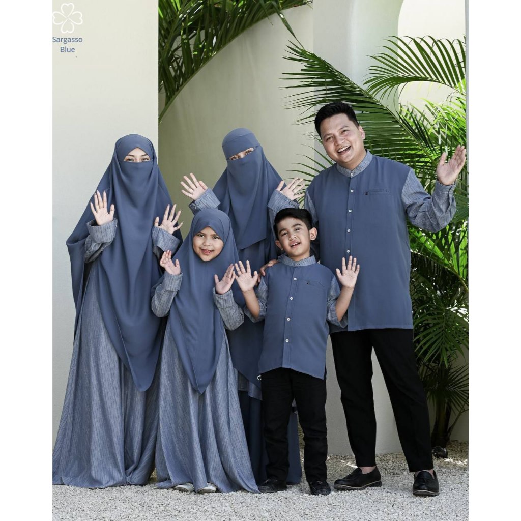 LUXE STRIPE EID SERIES 2026 BY MAHIRA/ ABAYA TUNIK SYARI LEBARAN/ SET KELUARGA SYARI FREE CADAR MEWA