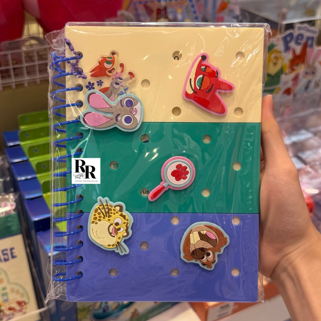 Miniso x Zootopia - Buku Tulis / Notebook / Disney Zootopia 2 Collection A5 Holes Wire bound Book (8
