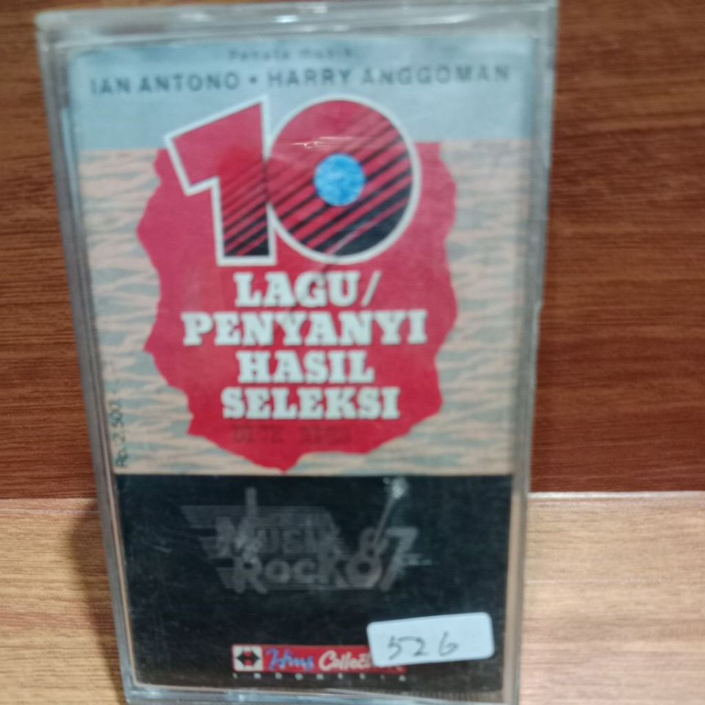 Kaset pita 10lagu/penyanyi hasil seleksi lomba musik rock 87