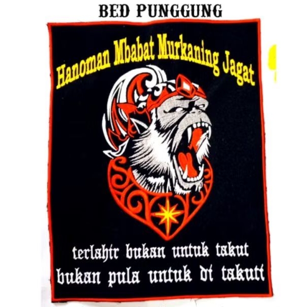 bet iks.pi kera sakti /Bed punggung bordir anoman1 iks.pi kera sakti