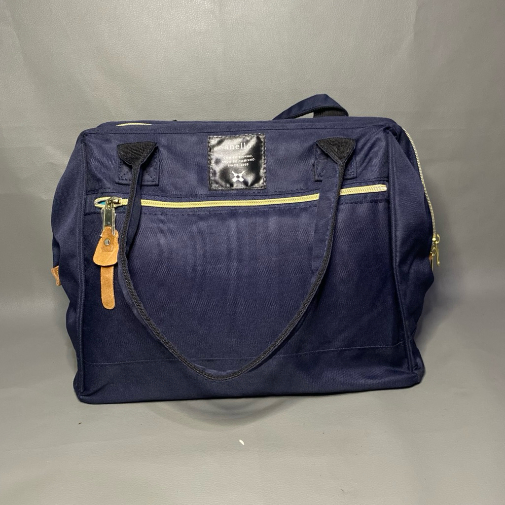 ANELLO Tas Wanita Tas Jinjing Anello Handle bag Anello navy like new Tas Anello Second Bekas Origina