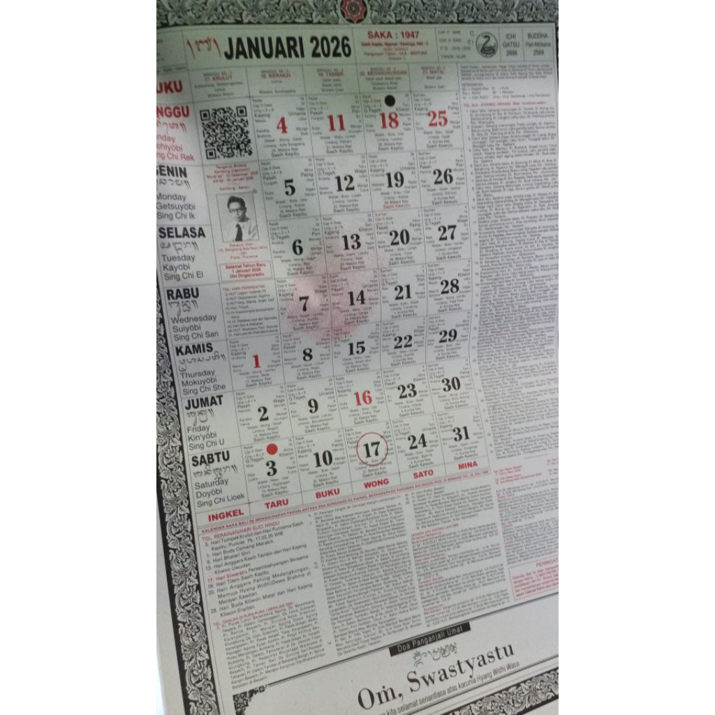kalender Bali tahun 2026 Kalender Bali Bambang Gde Rawi