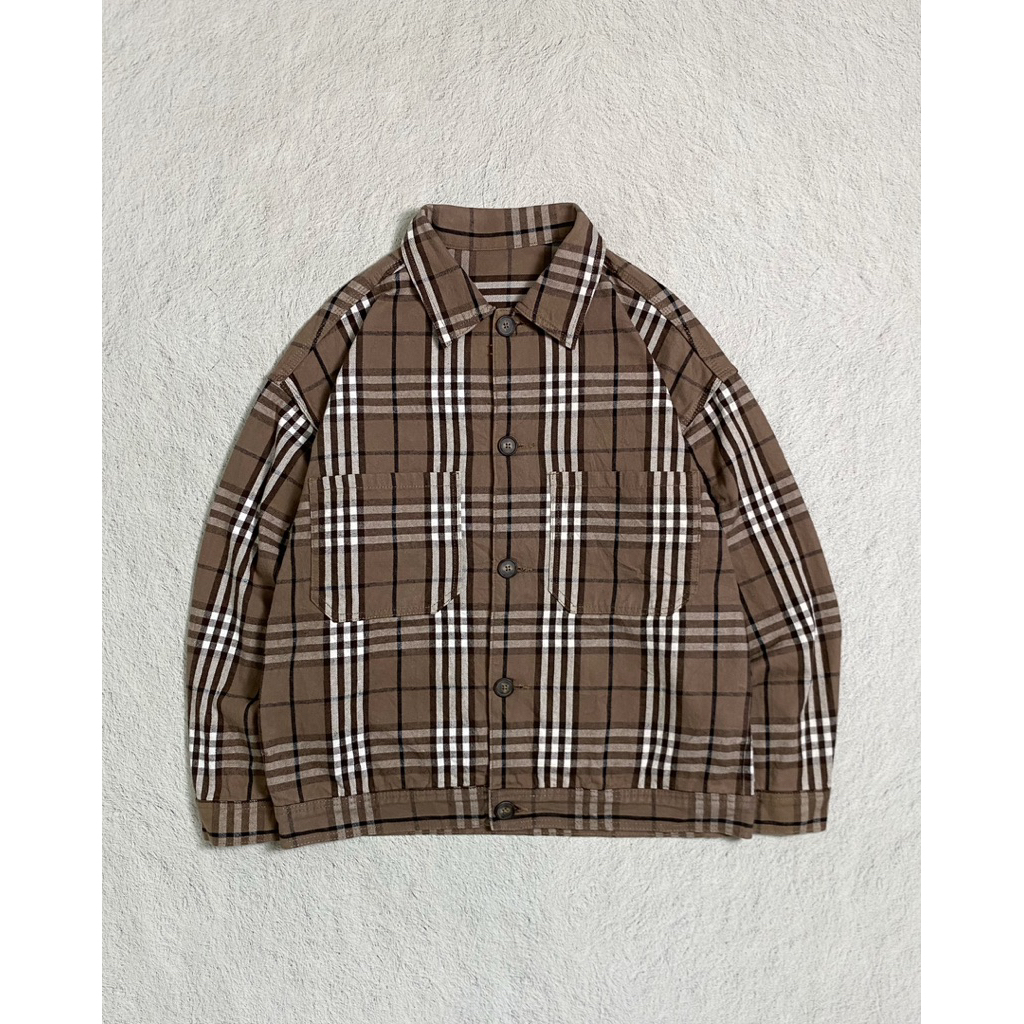 OUTER CANVAS GU UNIQLO TARTAN NOVACHECK STYLE
