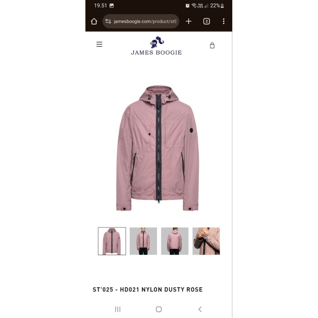 JAMES BOOGIE NYLON DUSTY ROSE