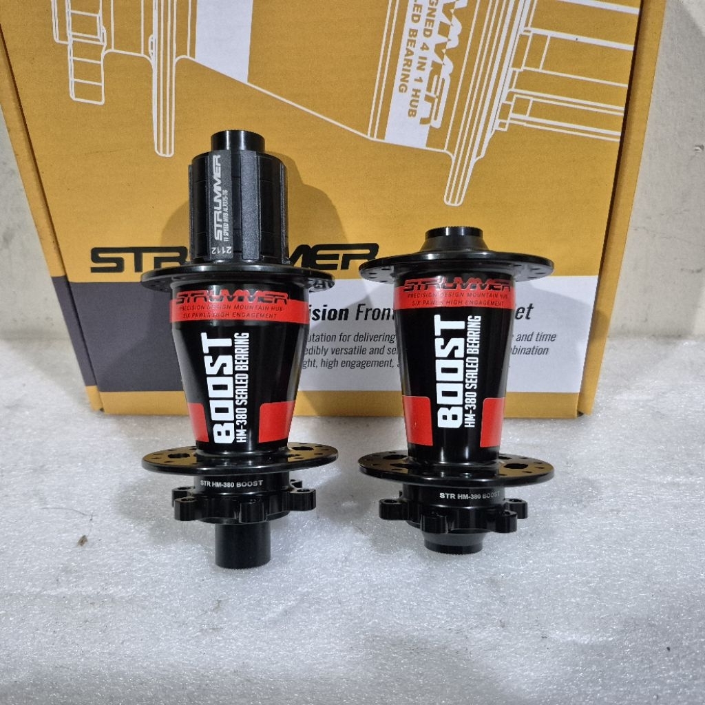 Hub Freehub TA Boost Strummer HM 380 TA Boost 32 hole discbrake HFH sepeda MTB disc brake 6 pawls Ta