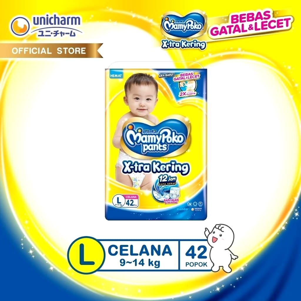 MAMYPOKO PANTS X-TRA KERING JUMBO L 42 | MAMYPOKO PANTS EKSTRA EXTRA KERING L 42 | POPOK CELANA / Pe