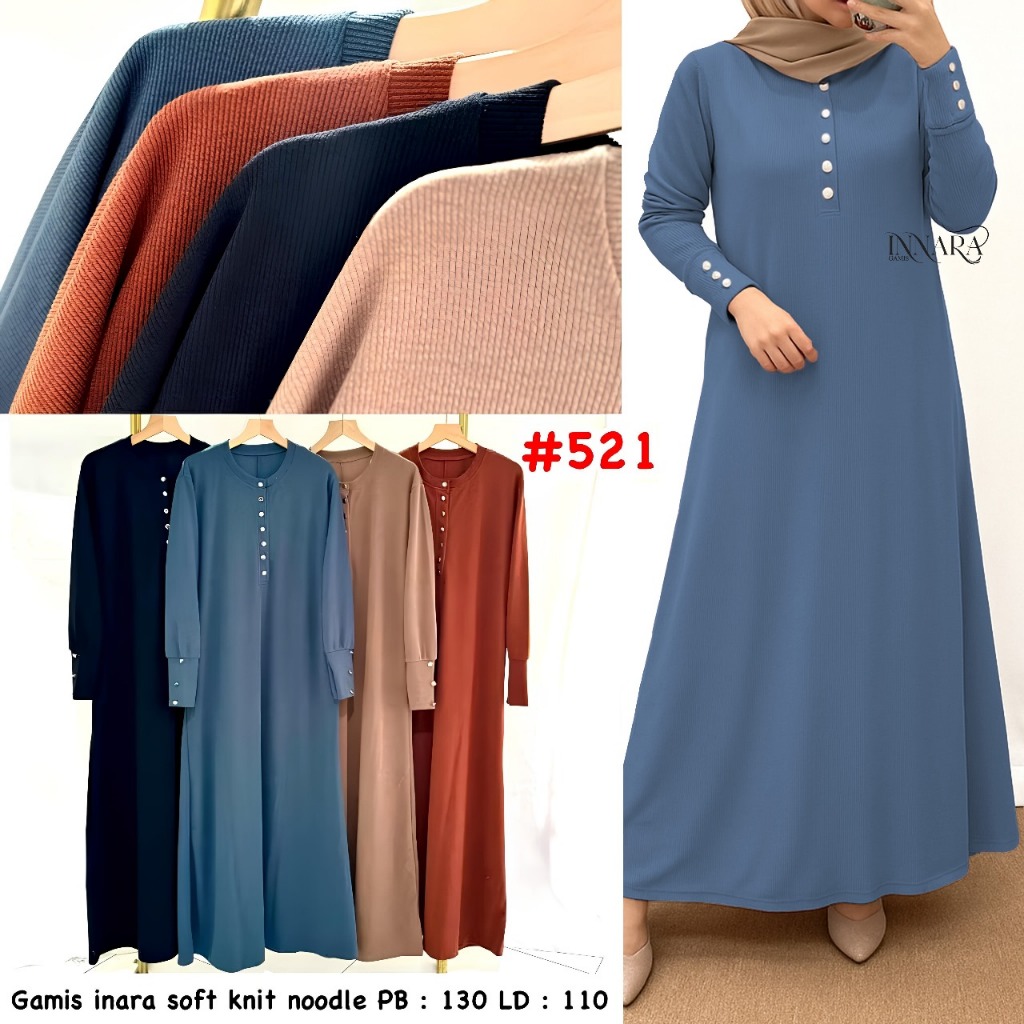 MIRABEL Dress Maxy Knite Import Gamis Mirabel Rajut Knite Gamis Bahan Kaos Knite