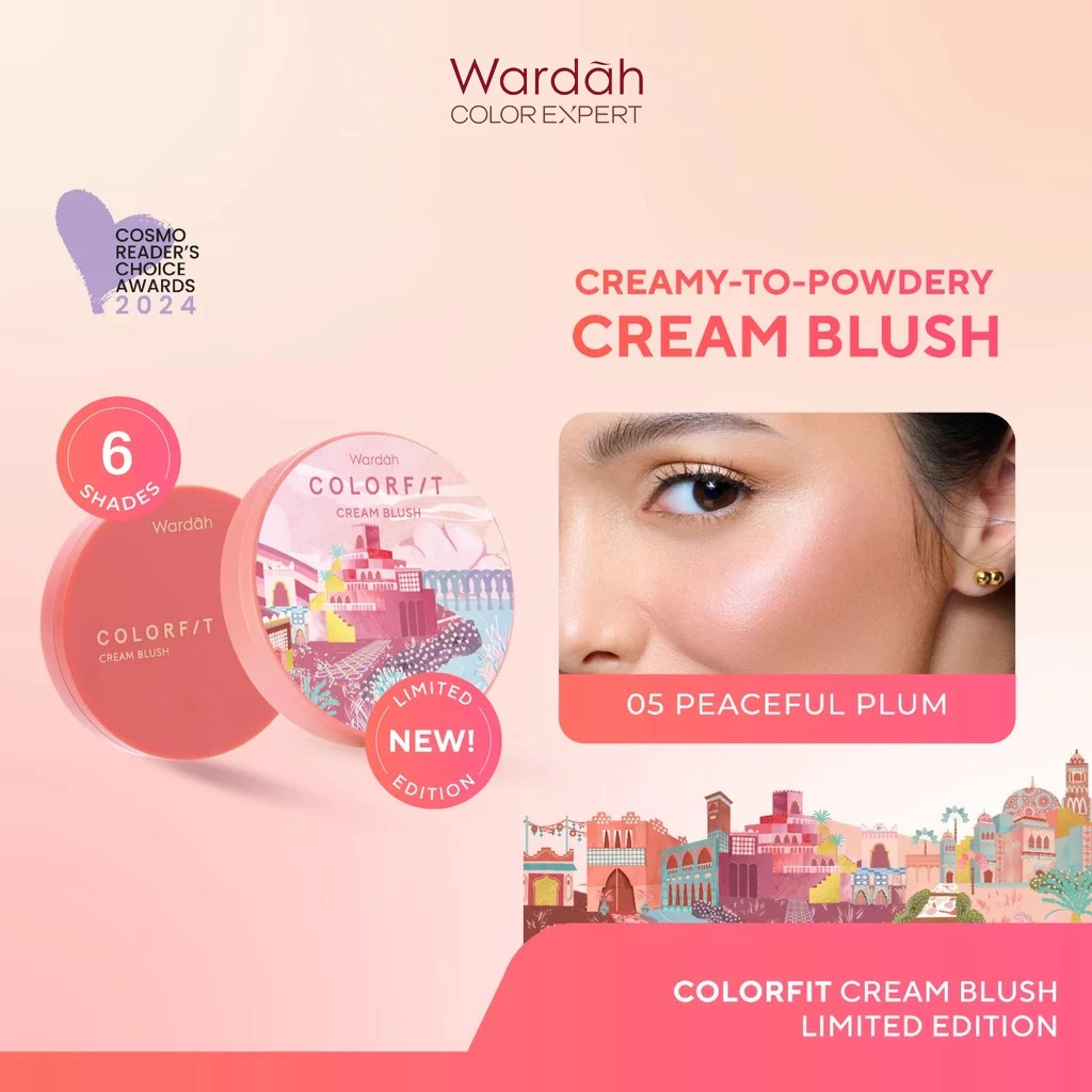 Wardah Colorfit Cream Blush - Blush On Cream
