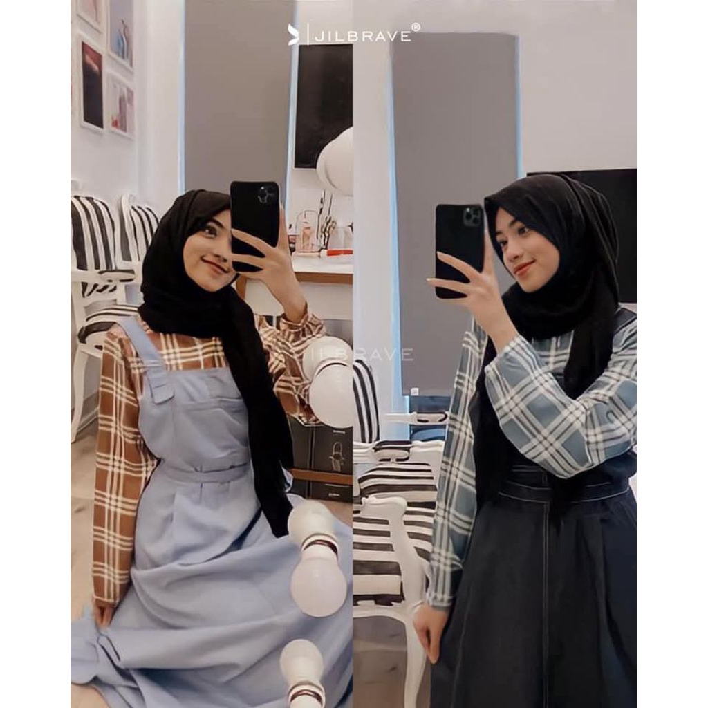 Preloved Gamis Jilbrave Vania Overall Size L Almond