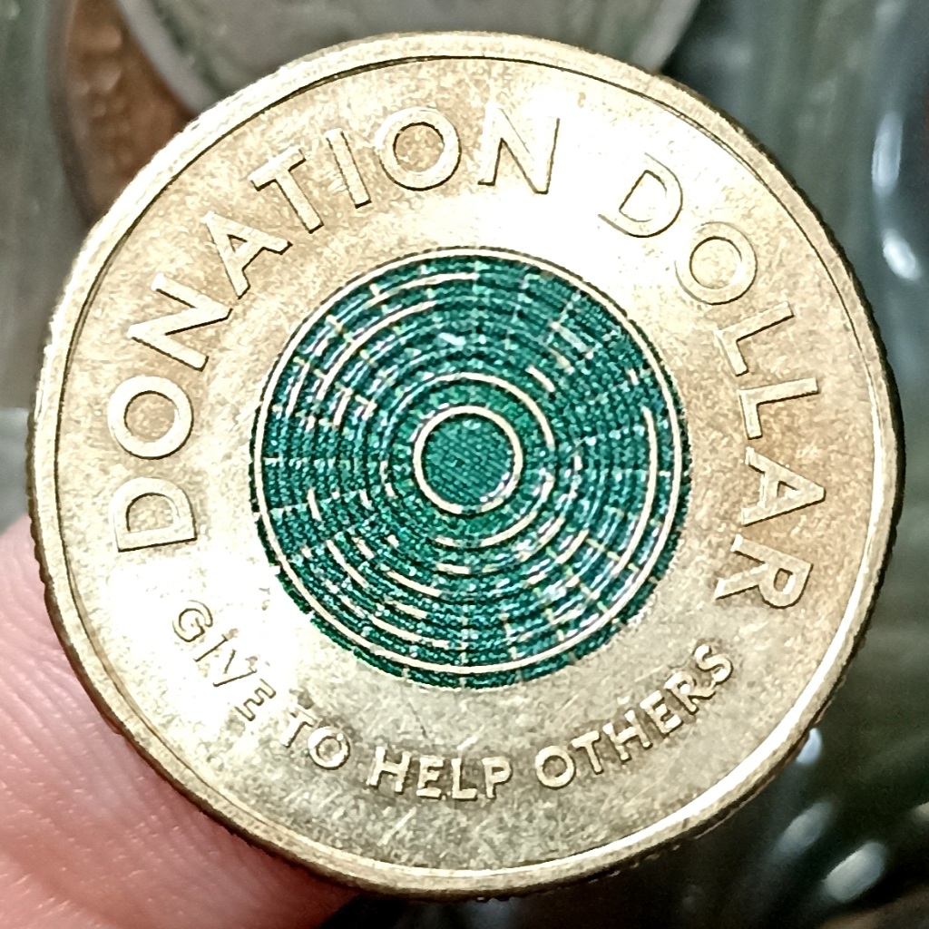 Koin Kuno Australia 1 Dollar - Elizabeth II - Donation Dollar