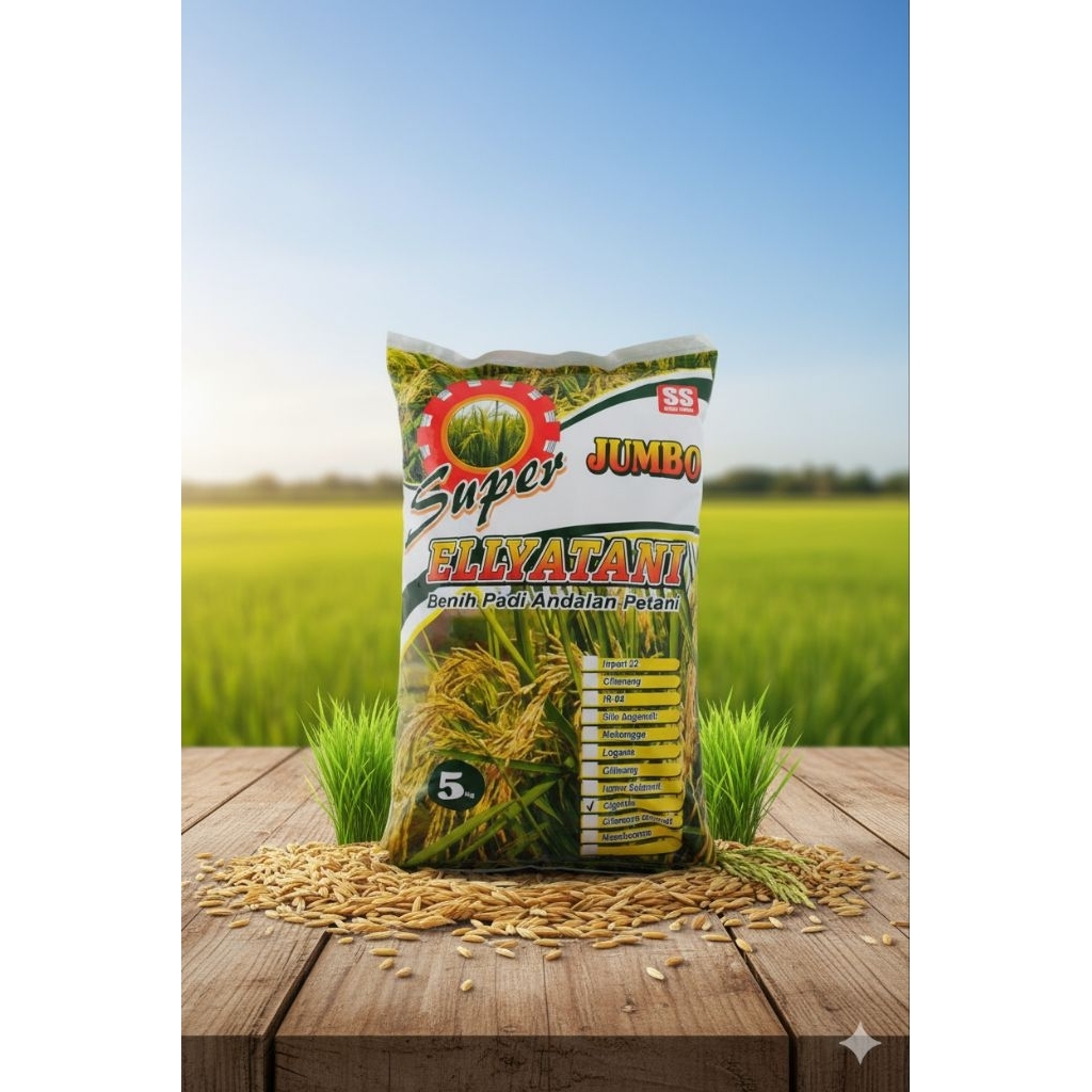 Benih padi unggul Ciherang Jumbo Ellyatani