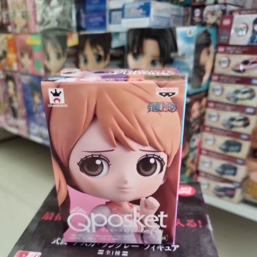 Bandai Qposket Petit Action Figure Original One Piece Charlotte Pudding