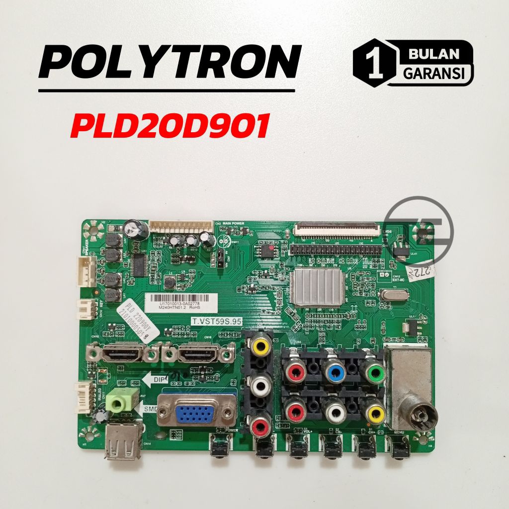MB MESIN TV POLYTRON PLD20D901 MAINBOARD TV POLYTRON PLD 20D901 MODUL MOTHERBOARD TV LCD