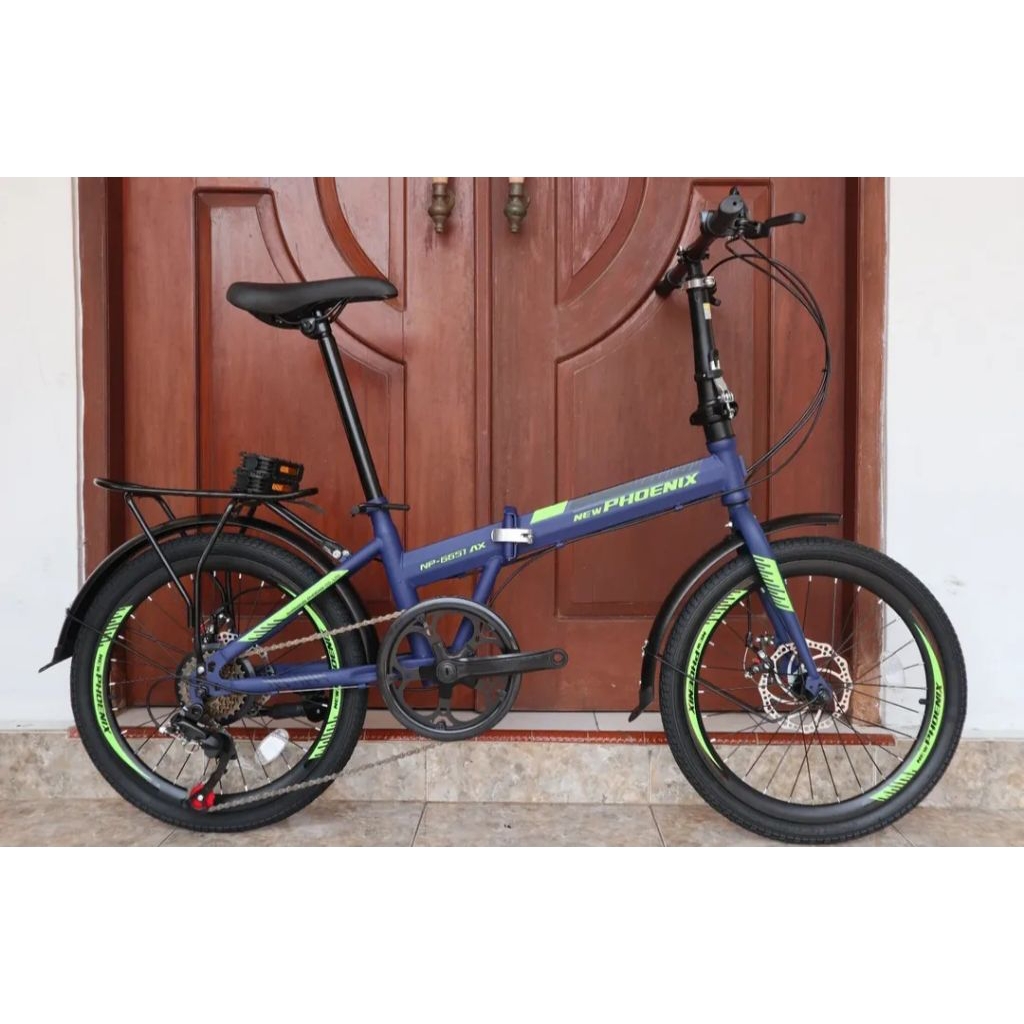 SEPEDA LIPAT PHOENIX 20 INCH CAKRAM TERBARU 7SP PROMO