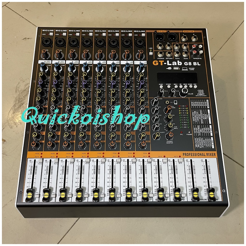 MIXER AUDIO GT-LAB G8 BL BY RDW  8 CHANNEL