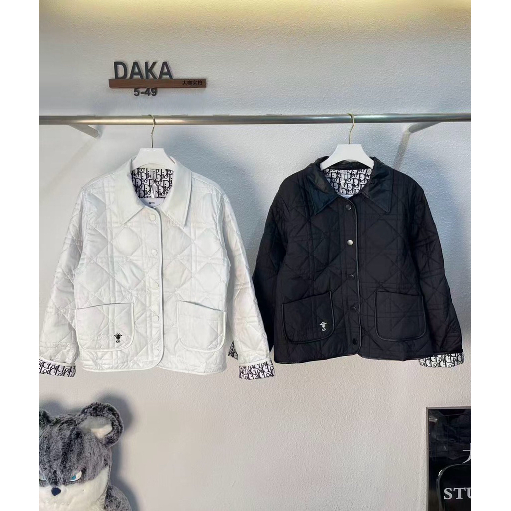 Jaket Bawah Tipis Wanita DIO* Baru Jaket Hangat Katun Ringan Timbul