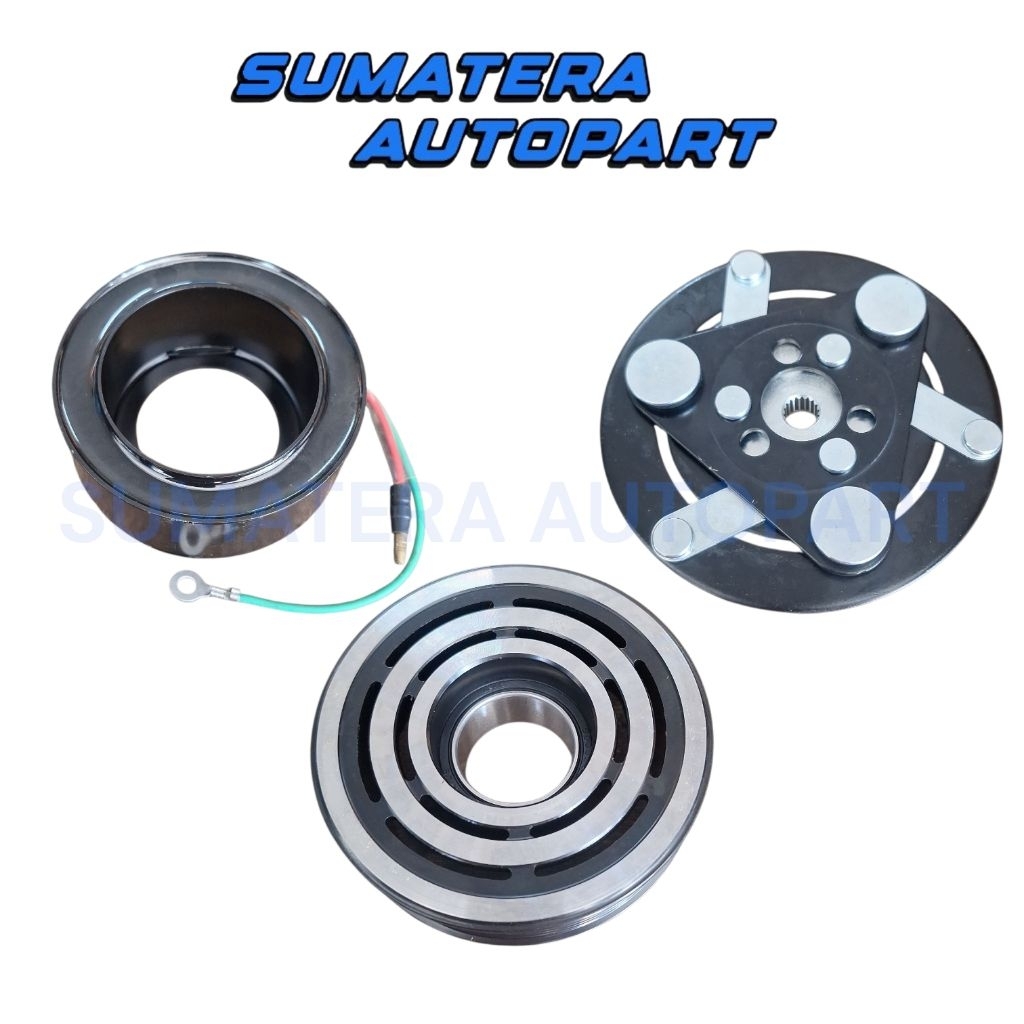Pully Pulley Puly Puli Compresor Kompresor Clutch Magnet Ac Honda Civic VTI 2001 2002 2003 2004 2005