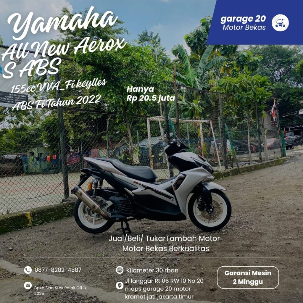 Yamaha All New S Aerox 155cc vva_fi abs keylles 2022