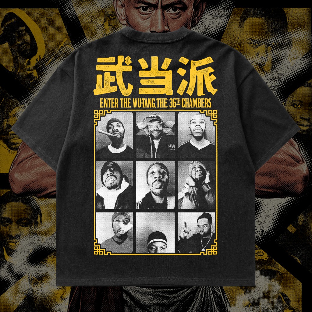 Kaos Band Bootleg Band Basic T-shirt Hydro 24s Wutang Clan Hip Hop  | Plastisol Manual Screen Printi