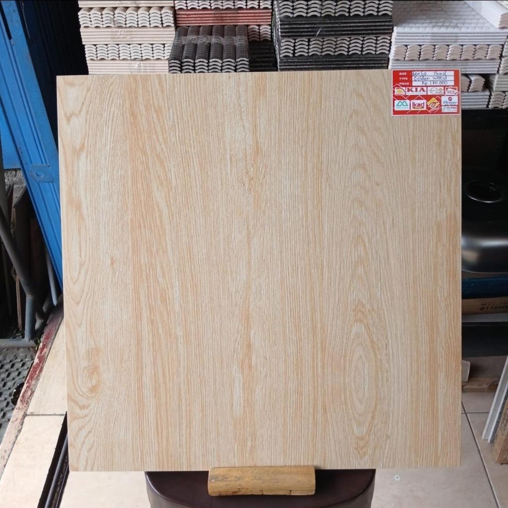 GRANIT LANTAI 60X60 IKAD GOLDEN WOOD