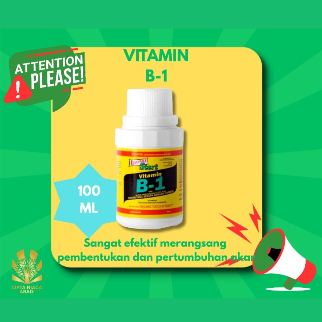 Pupuk Vitamin B-1 kuning, 100ml