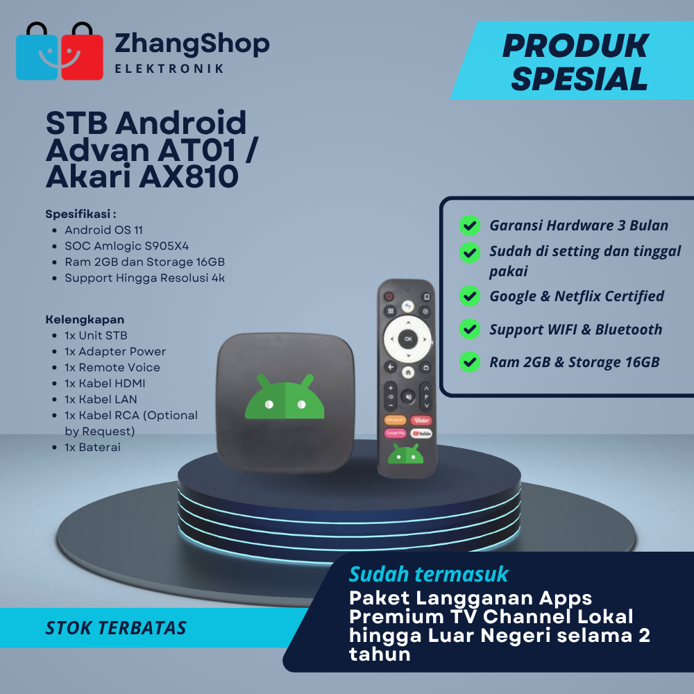 STB Akari AX810 / AT01 Full Unlock Root Android TV Box