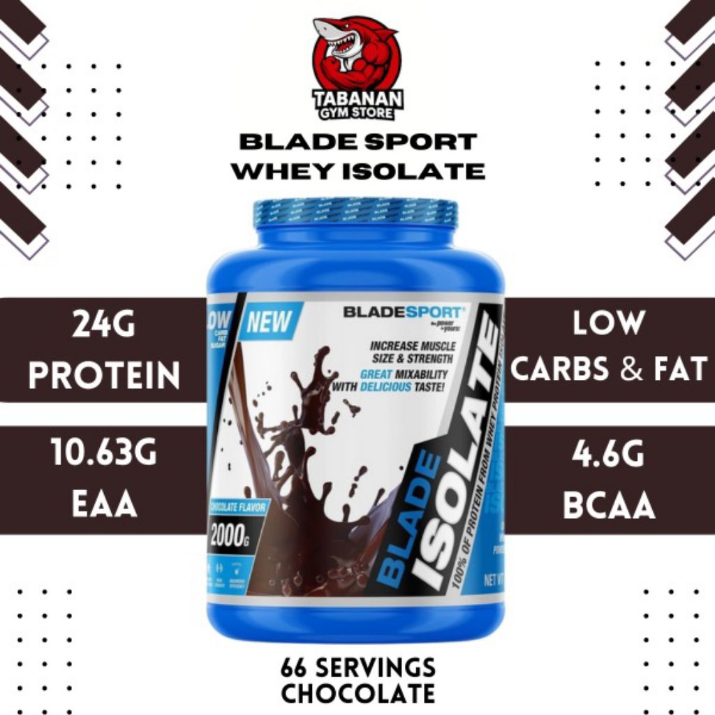(PROMO) Blade Sport USA BLADE ISOLATE 4.4 lbs 4.4lb - 66 Servings Susu Whey Protein Isolate WPI Impo