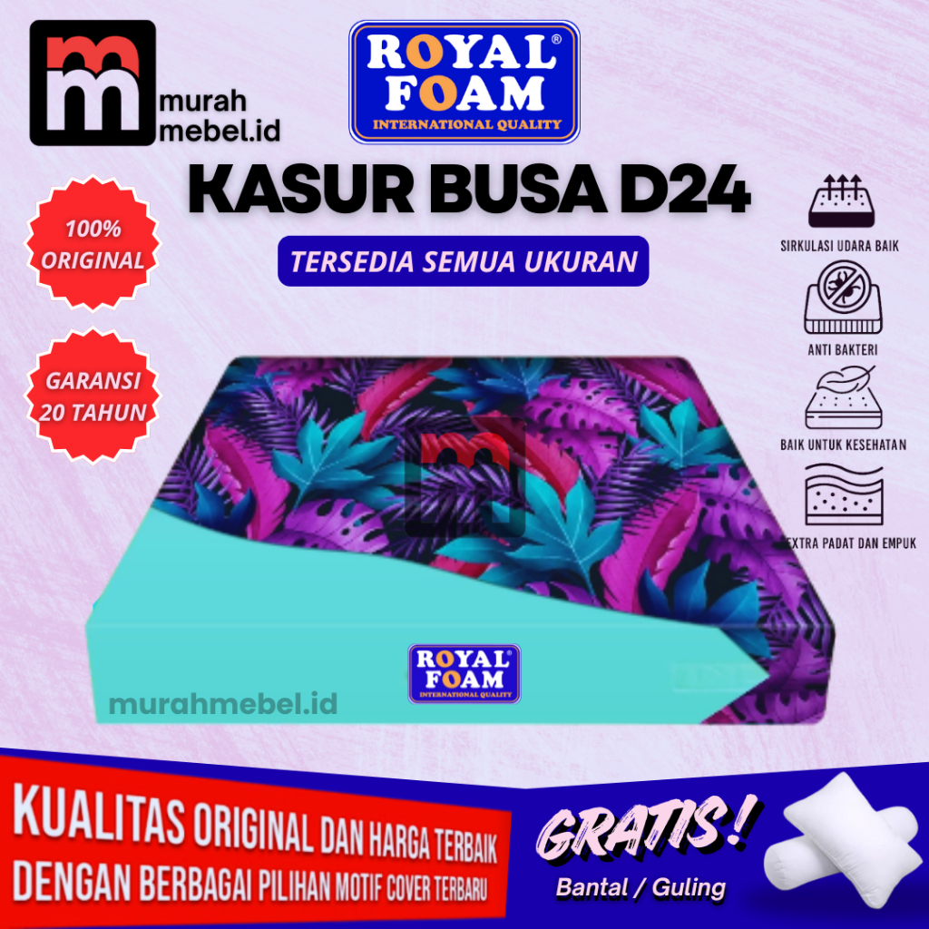 Kasur Busa Royal Foam D24 Garansi 20 Tahun