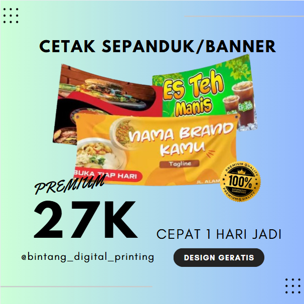 SPANDUK TOKO SEMBAKO / SPANDUK TOKO BAJU SPANDUK TOKO PAKAIAN / SPANDUK TOKO KUE / SPANDUK TOKO MAKA