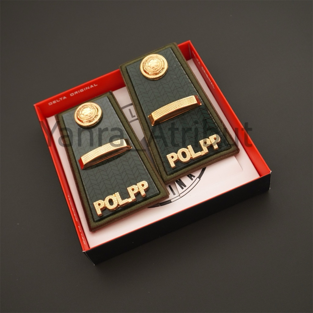 Pangkat Pol pp 3A / Pol pp 3B / Pol pp 3C Evolet Hijau Army Merah Satpol pp Pamong Praja Premium