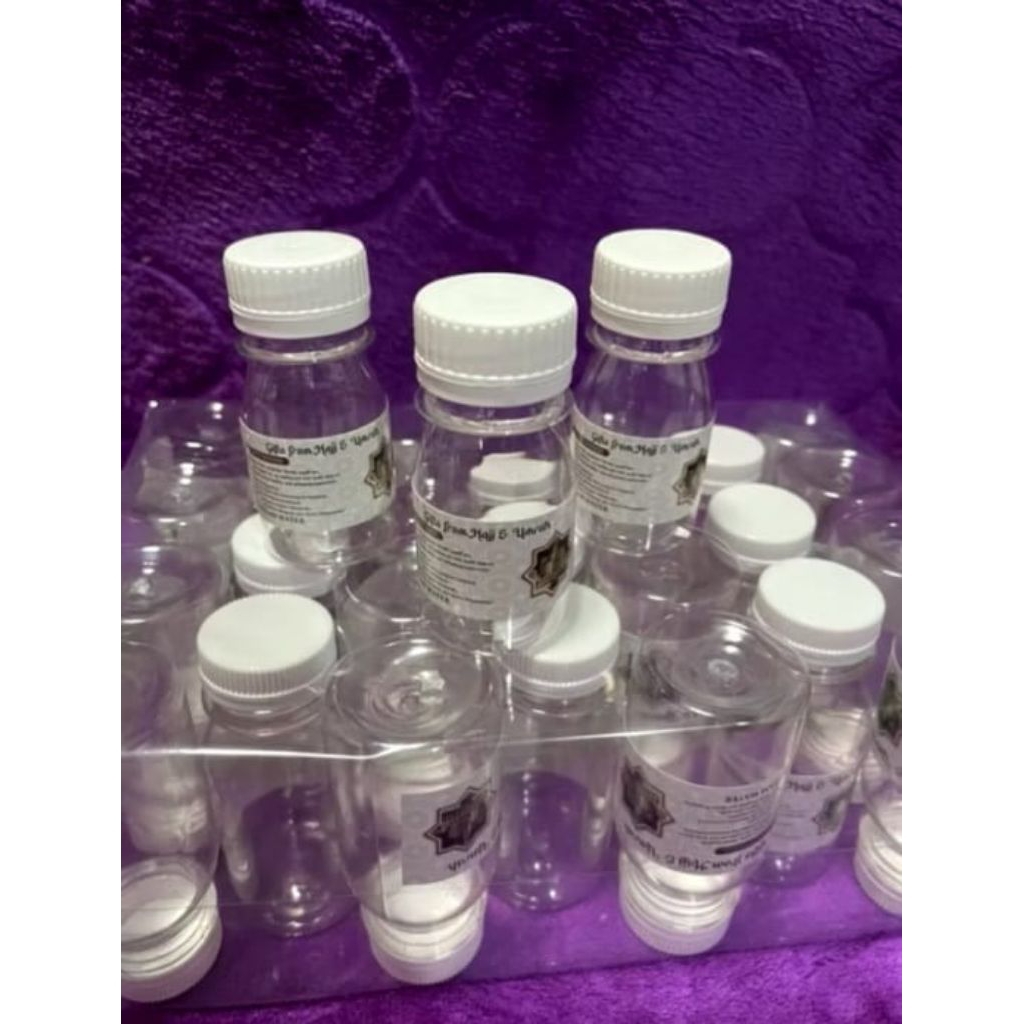 Botol Kosong Air zam zam Ukuran 30 Ml ( kecil ) isi per pack 25 pcs