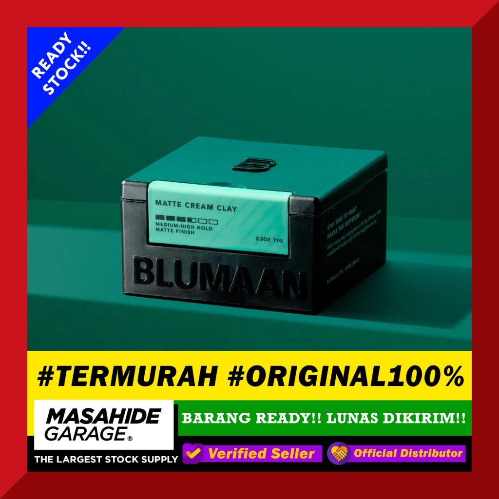 TERMURAH Blumaan Creamy Clay Matte Paste Monarch Original 100% not Hanz De Fuko