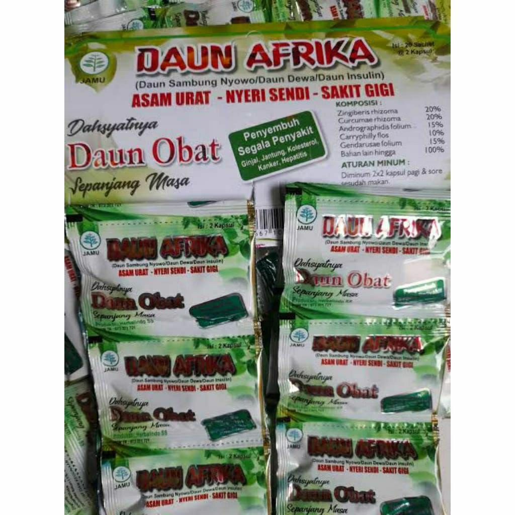 kapsul  Daun Afrika 100% ORIGINAL