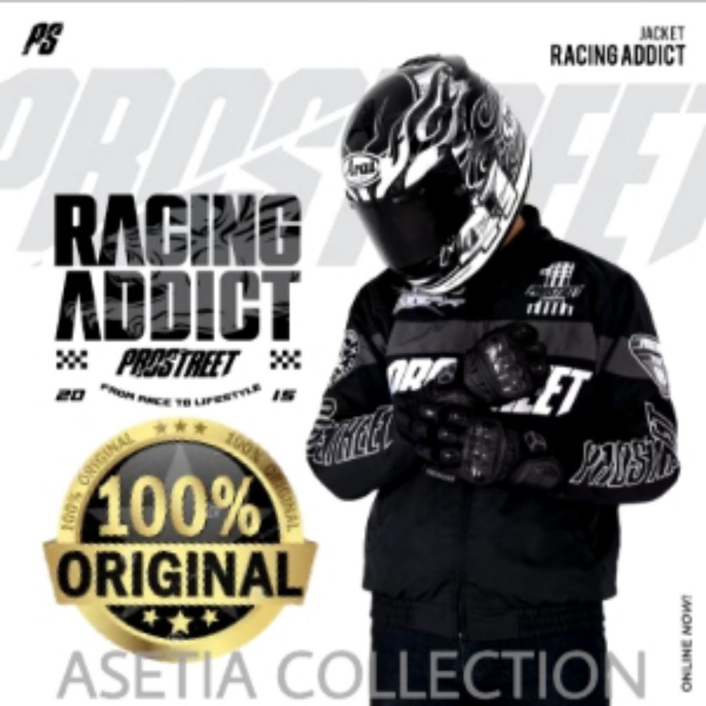 JACKET PROSTREET RACING ADDICT BLACK | NEW | ORIGINAL