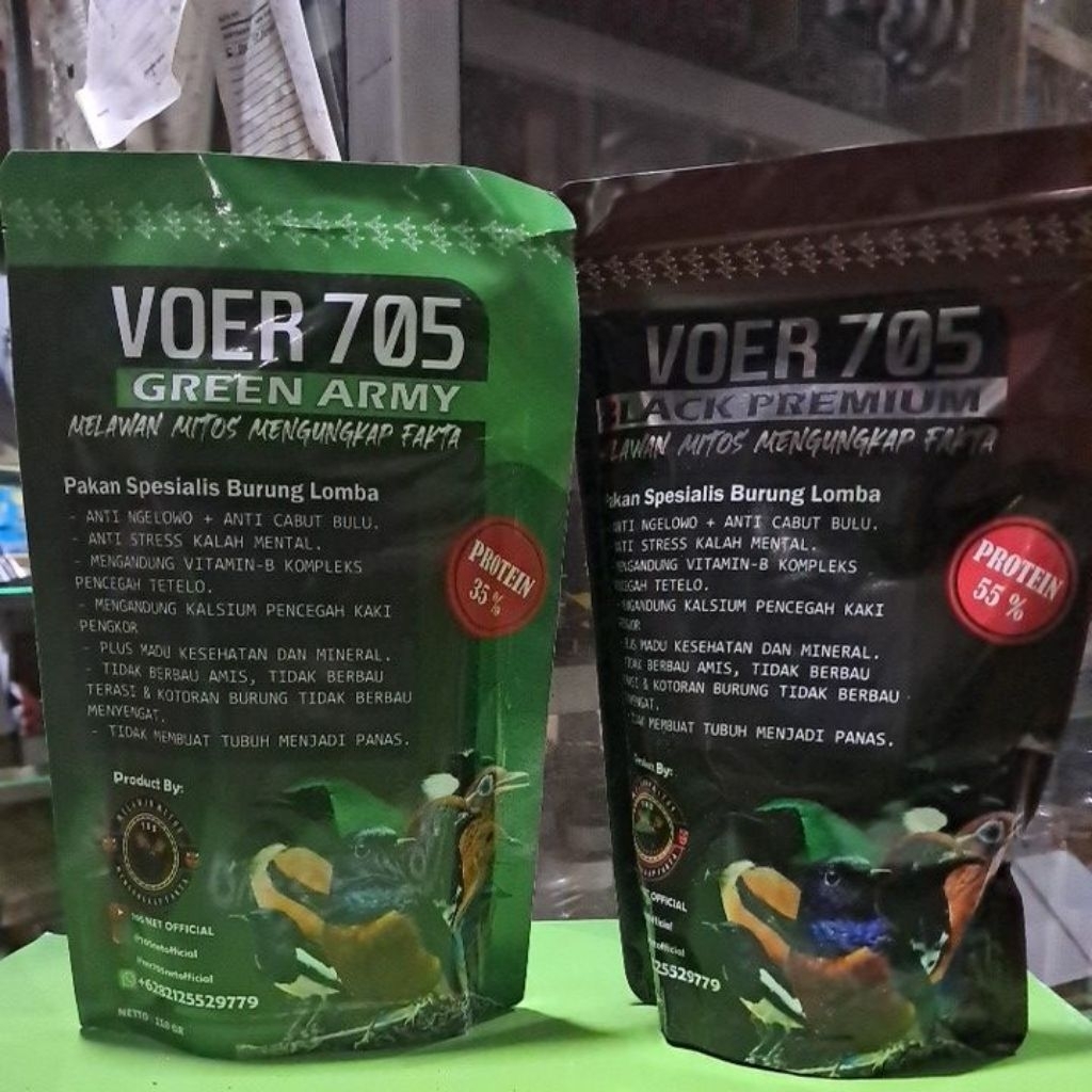 VOER 705 BLACK PREMIUM DAN 705 GREEN ARMY