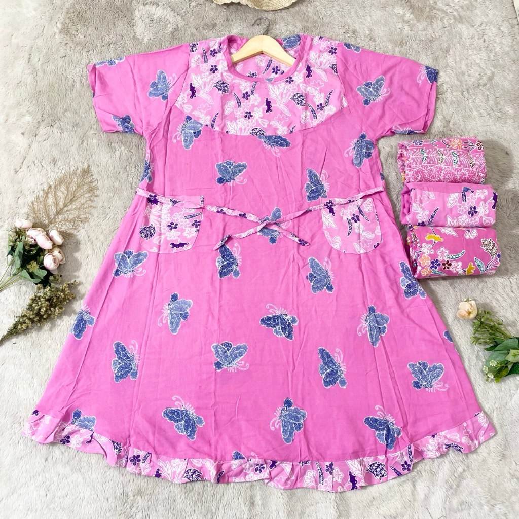 HOMEDRESS DASTER JUMBO RAYON PREMIUM BATIK COLET